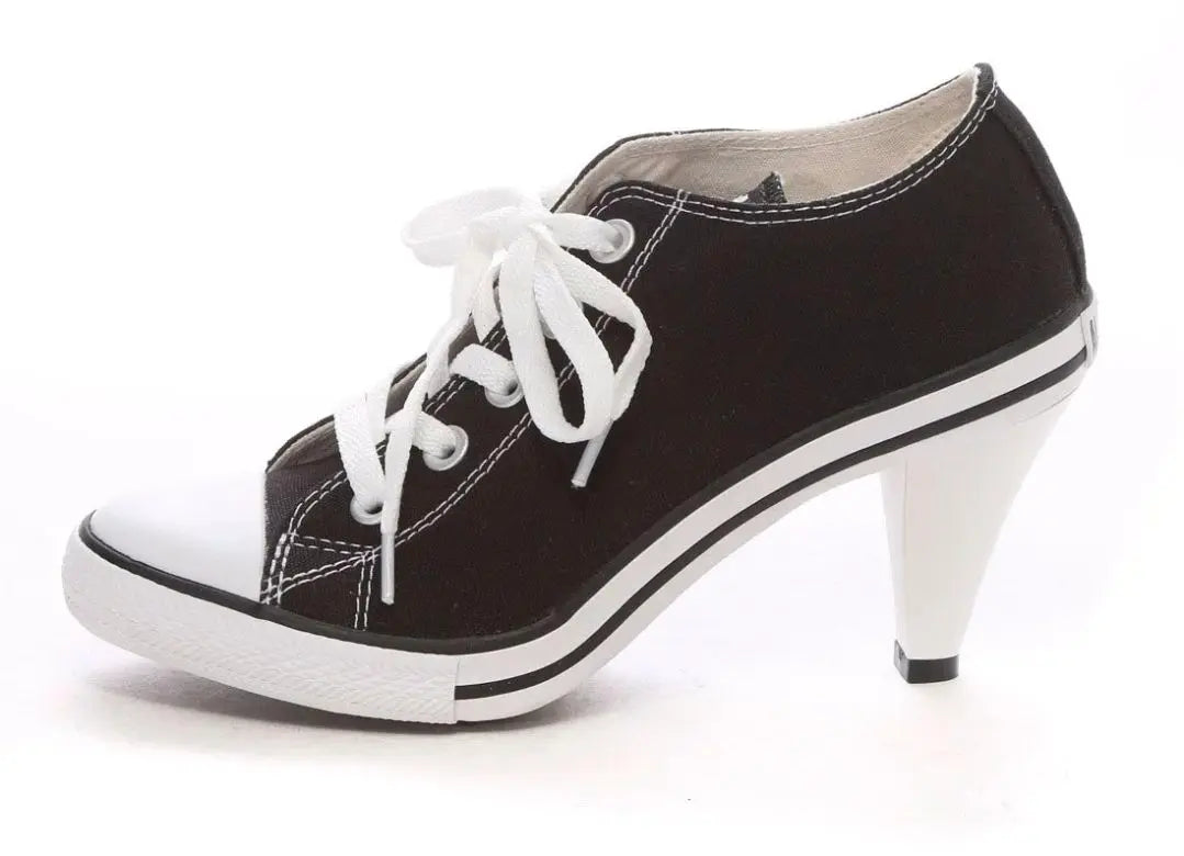 ☆ Belleza ☆ Converse CONVERSE All Star Heel OX Negro | ☆美品☆コンバース CONVERSE オールスター ヒール OX ブラック