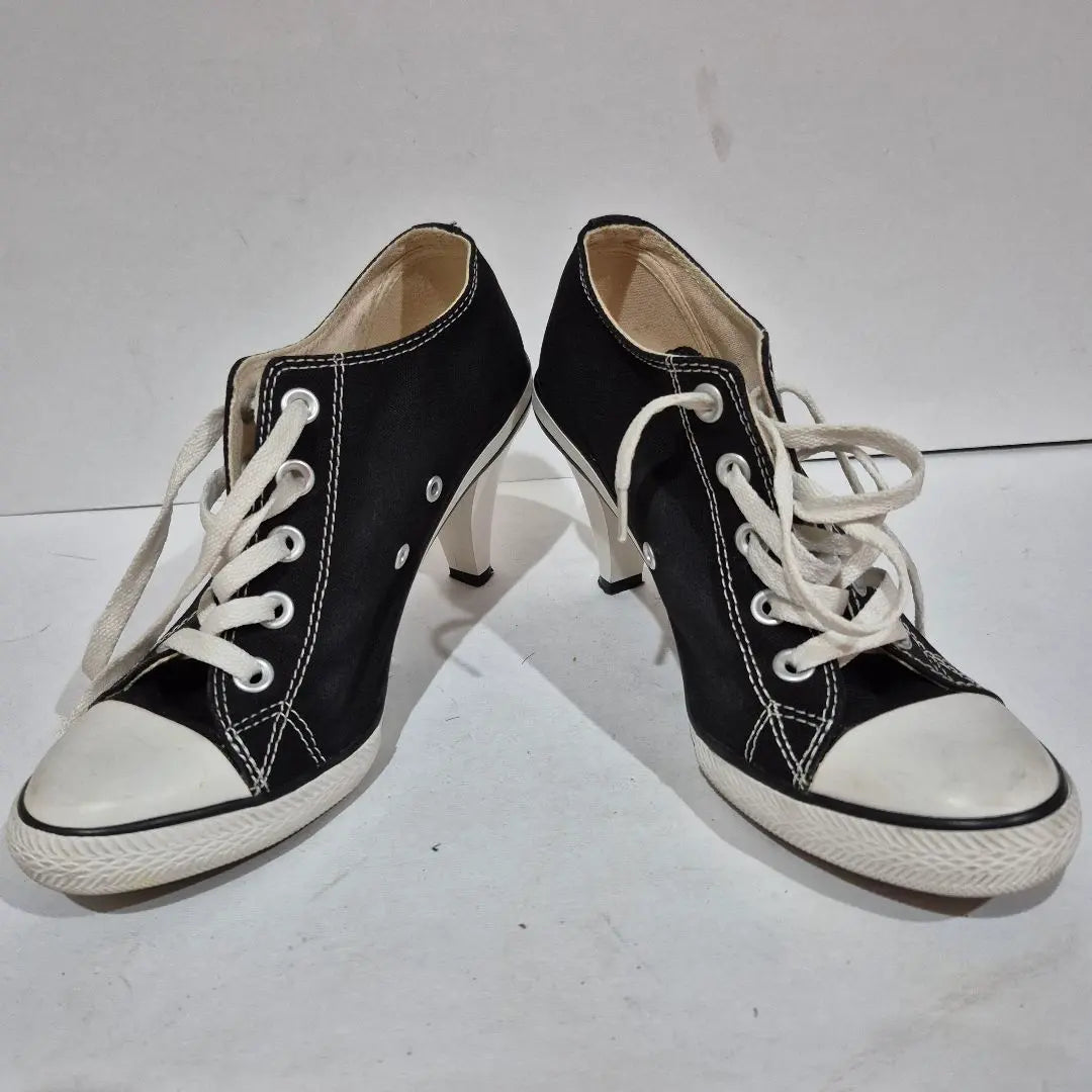 ☆ Belleza ☆ Converse CONVERSE All Star Heel OX Negro | ☆美品☆コンバース CONVERSE オールスター ヒール OX ブラック