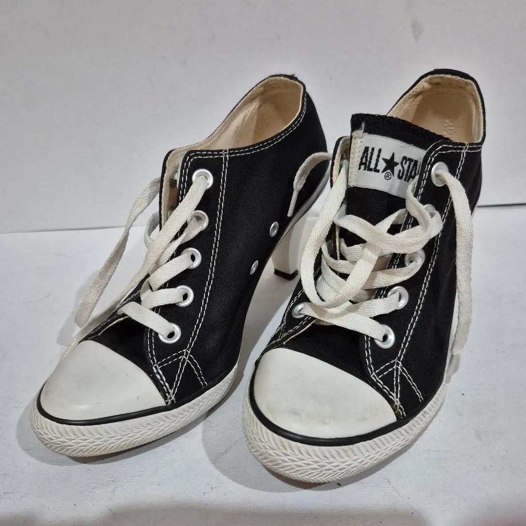 ☆ Belleza ☆ Converse CONVERSE All Star Heel OX Negro | ☆美品☆コンバース CONVERSE オールスター ヒール OX ブラック