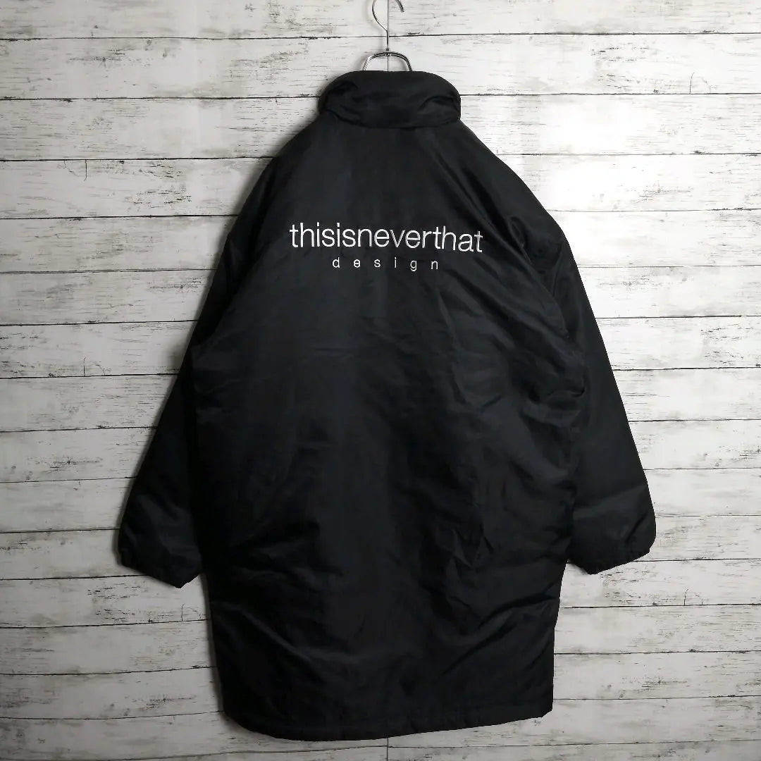 [Super Rare] This Is Never That South Korea Bench Coat Long Embroidered Logo Old Clothes