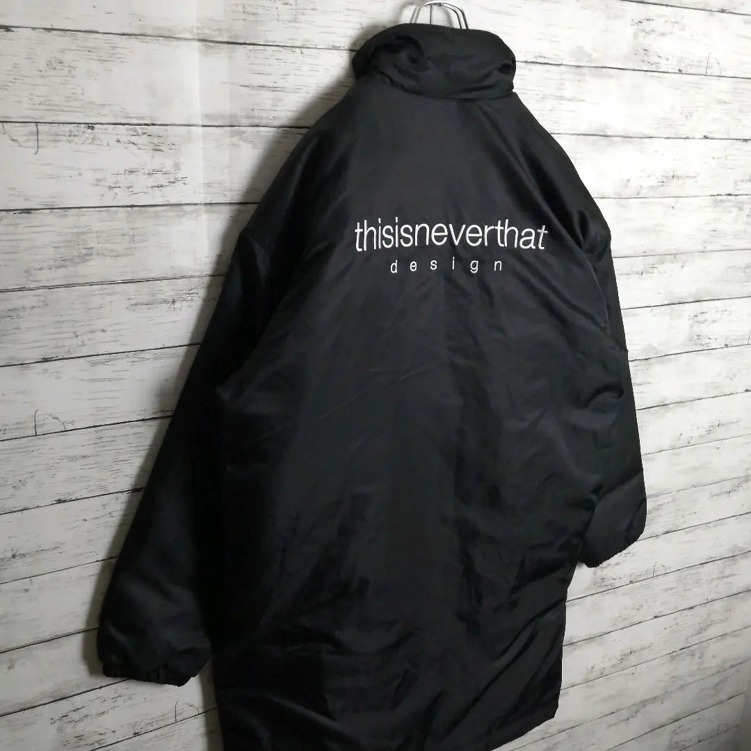 [Super Rare] This Is Never That South Korea Bench Coat Long Embroidered Logo Old Clothes