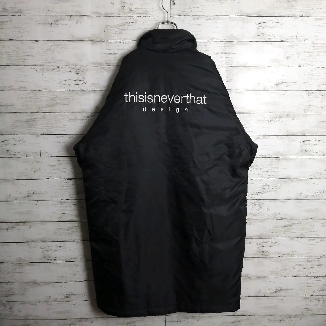 [Super Rare] This Is Never That South Korea Bench Coat Long Embroidered Logo Old Clothes