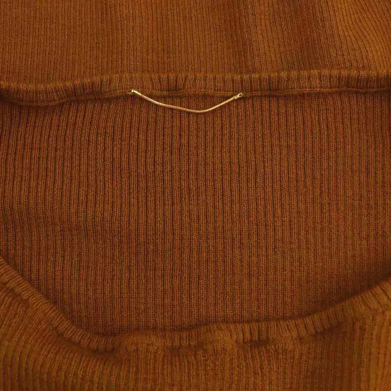 ★Good condition★Abarthmont Boat Neck RIB KNIT Knit Cut and Sew BR