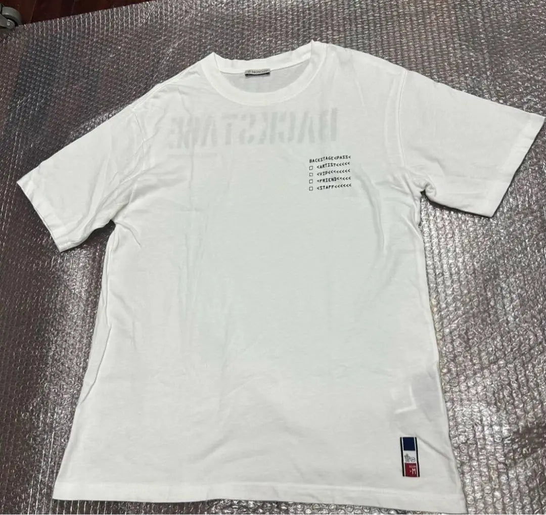 [Precio más bajo] MONCLER Camiseta Moncler Fragment Manga Corta Blanco M | 【最安値】MONCLER モンクレール フラグメント 半袖Tシャツ 白 M