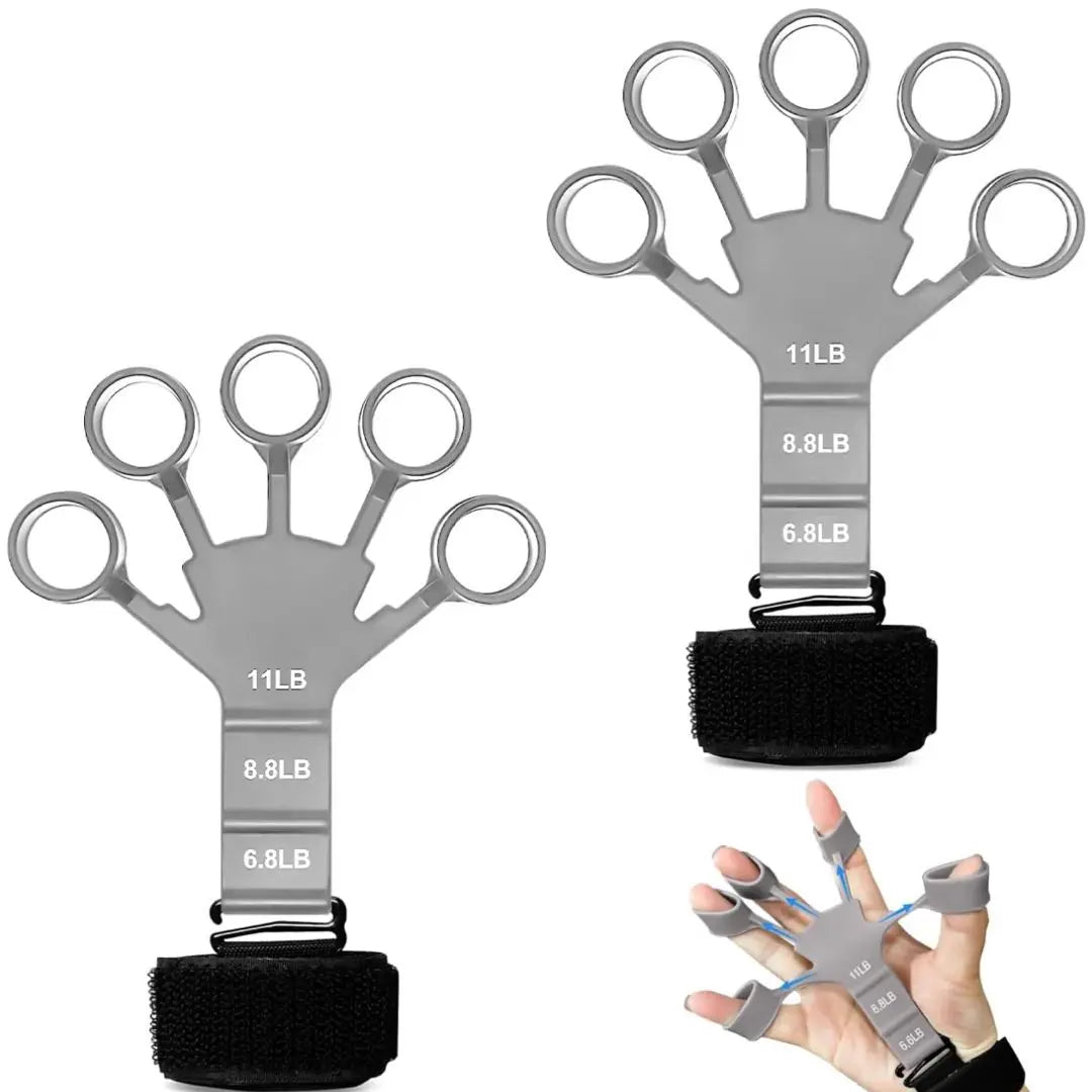 Finger Trainer Finger Power 2 sets of strength training gray | フィンガートレーナー フィンガーパワー 2個セット 筋力トレーニング グレー