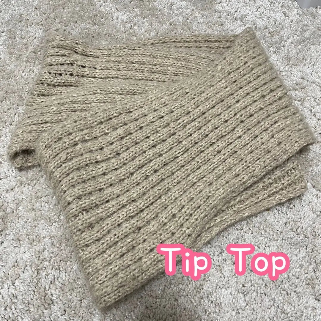 [Final price] Tip Top Beige knit neck warmer scarf Autumn/Winter