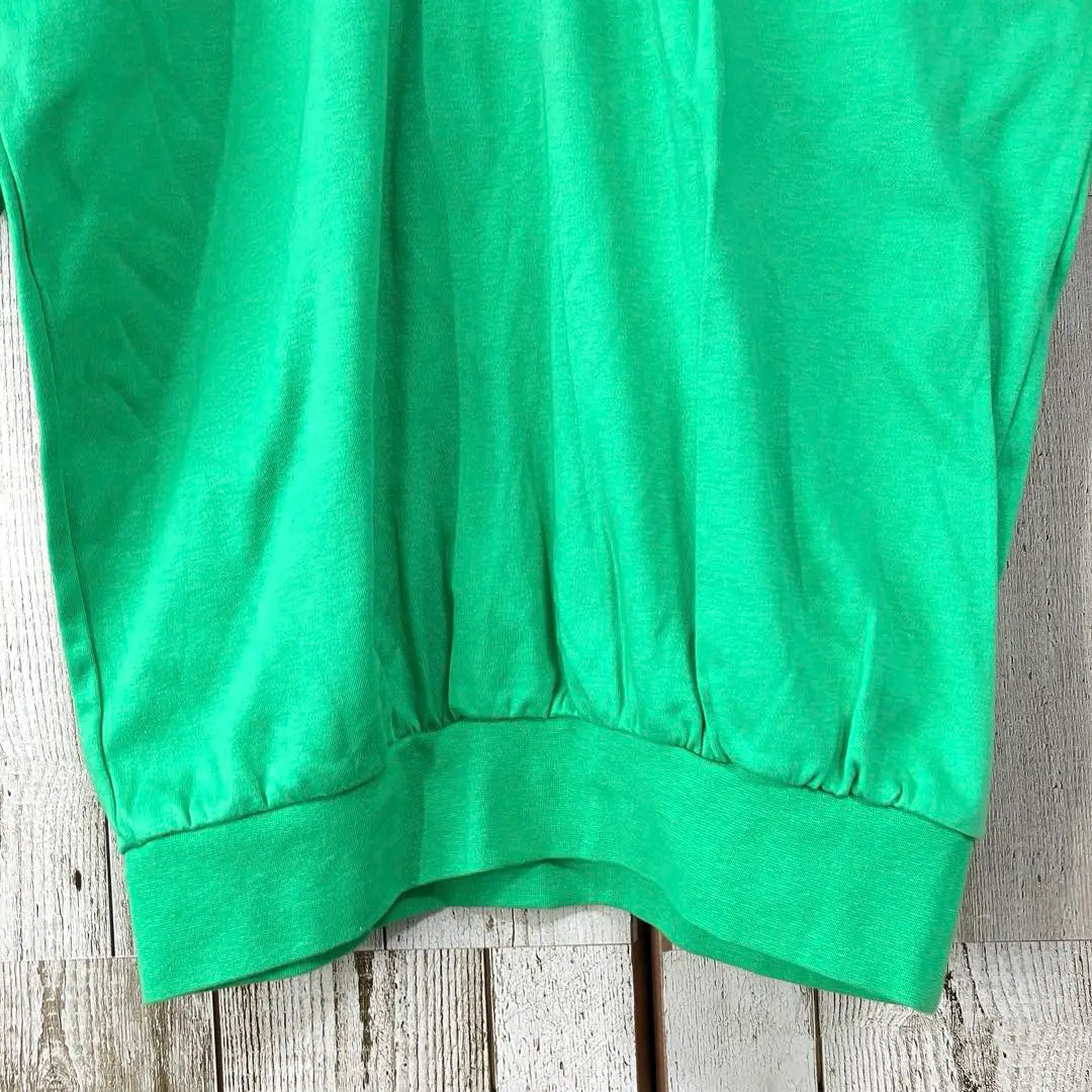 ☆LAWNSHIP☆Good condition☆Made in Japan☆Sweatshirt Polo shirt [O] Green