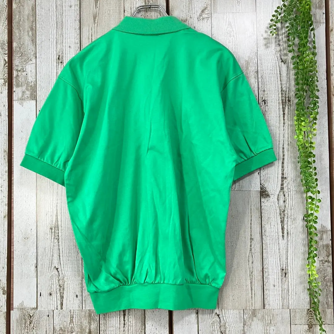 ☆LAWNSHIP☆Good condition☆Made in Japan☆Sweatshirt Polo shirt [O] Green