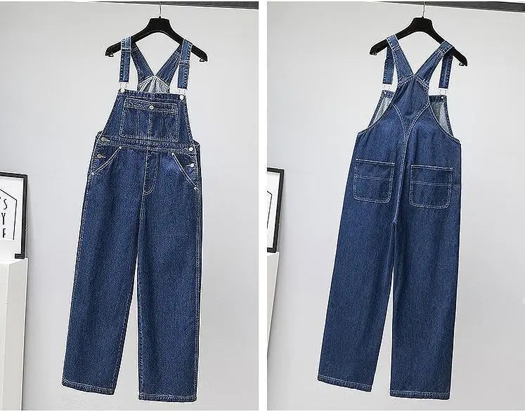 Large size women's overalls overalls denim new pants