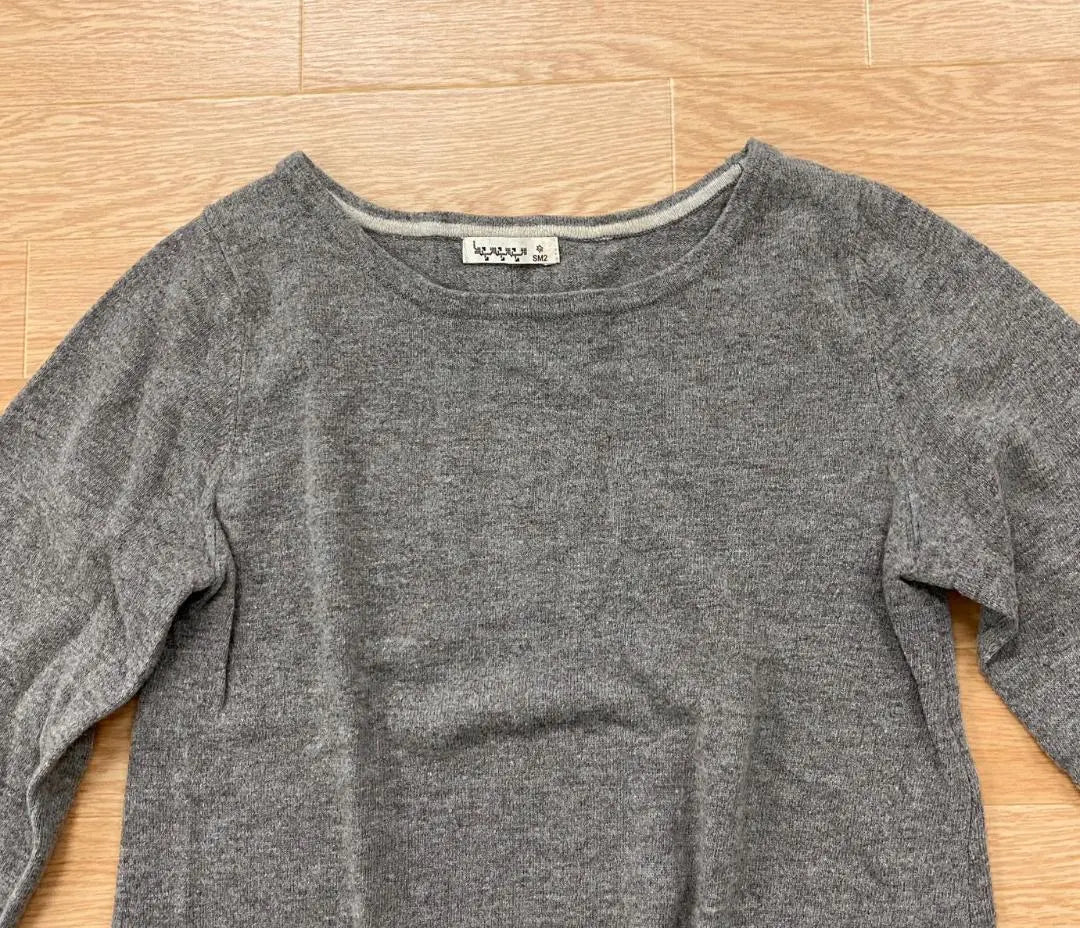 〇15120 SM2 Round neck knit tops women