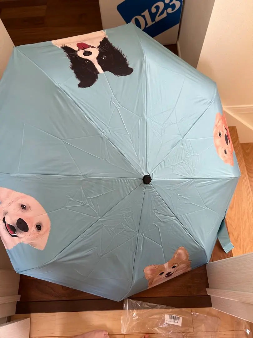 ✨1 item left✨Dog folding umbrella, one-touch type, cute, can also be used as a parasol?