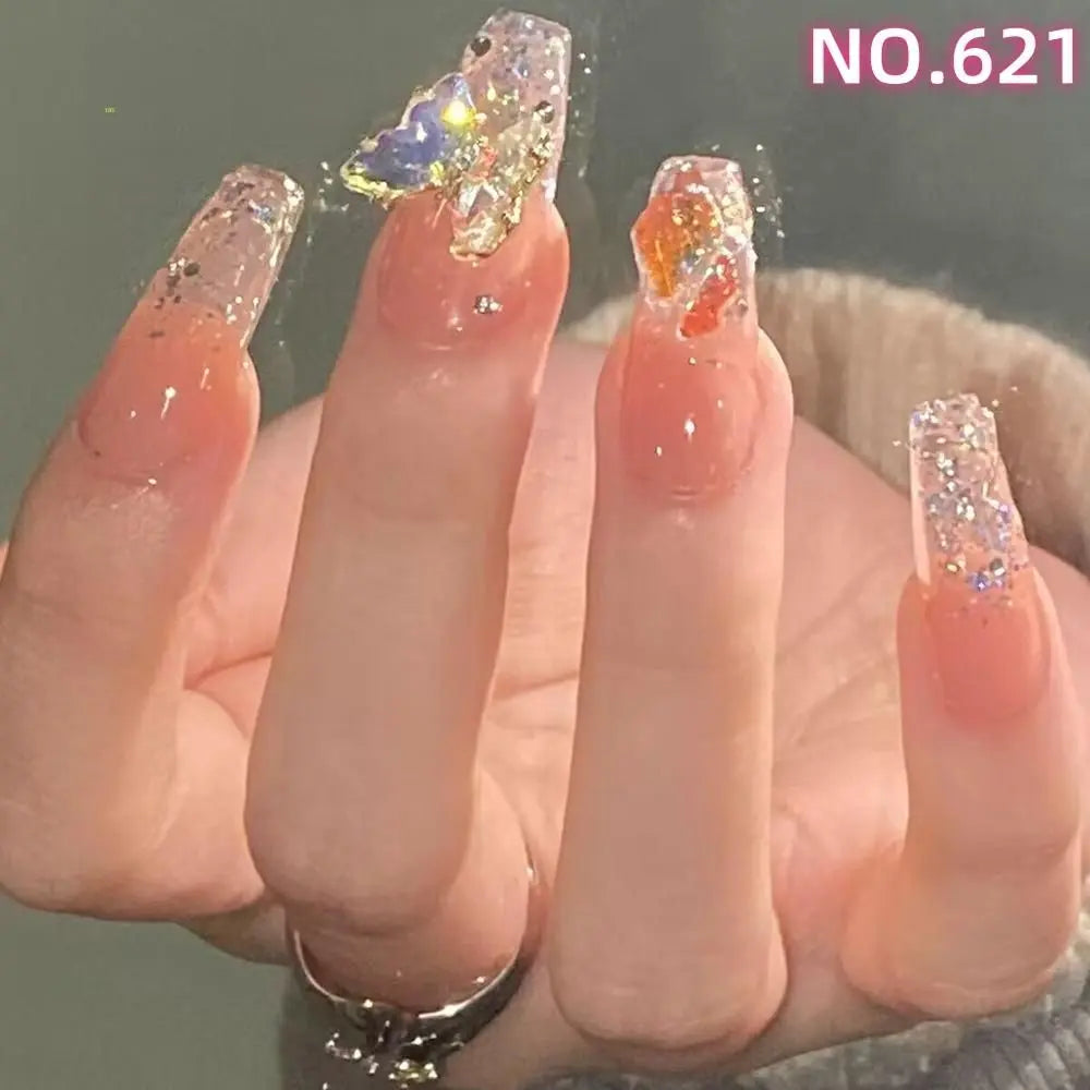 Descuento por tiempo limitado 621 Temperamental nail tip rosa Sábado de Navidad mate msh