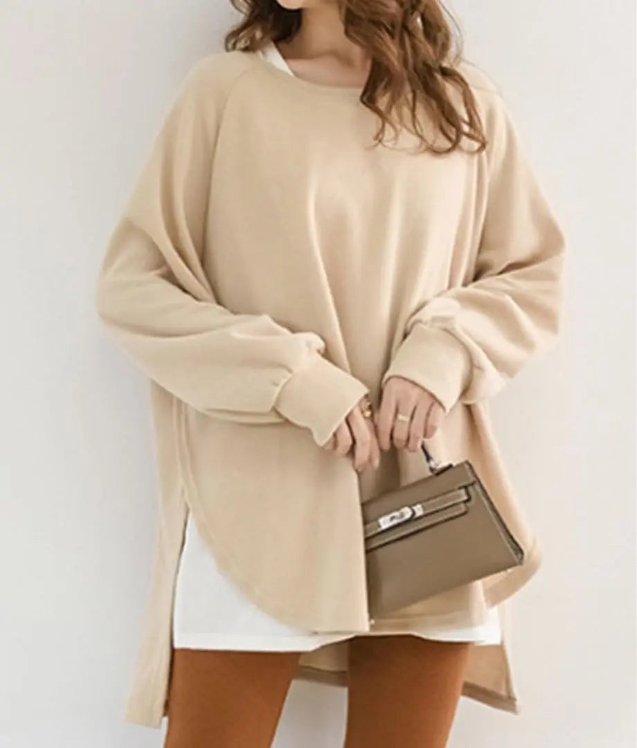 Women's sweatshirt Long sleeves Knit loose Cute Stylish Casual