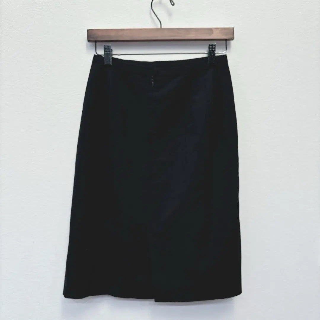 Ozoc [38] Trapezoidal skirt Black World High Quality Zip-up