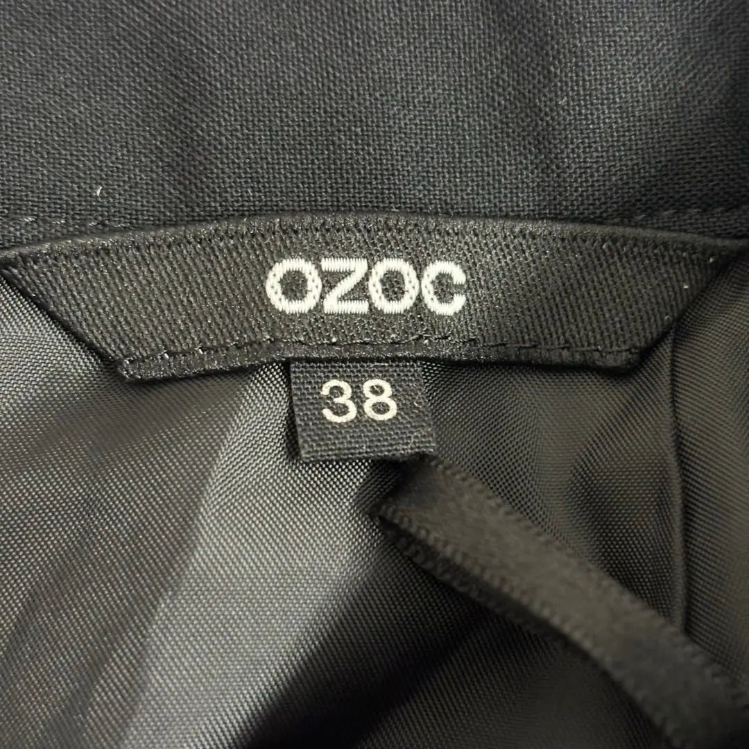 Ozoc [38] Trapezoidal skirt Black World High Quality Zip-up