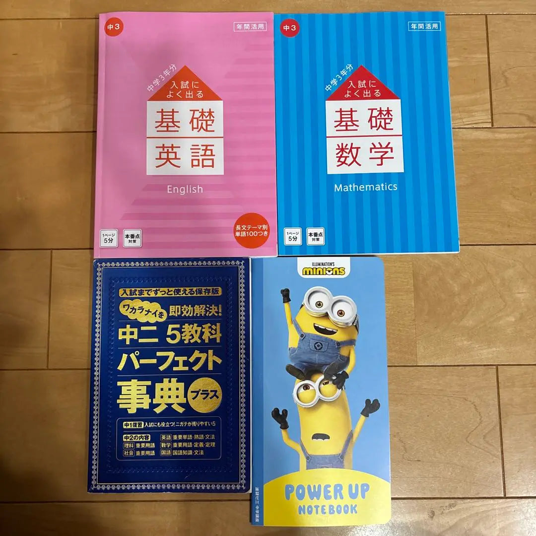 Basic English, Basic Mathematics, Perfect Dictionary, Minion Note