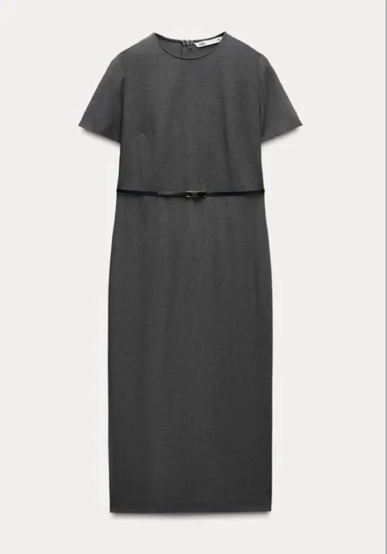 New ZARA beautiful silhouette! Long dress with belt S Sold out this season!