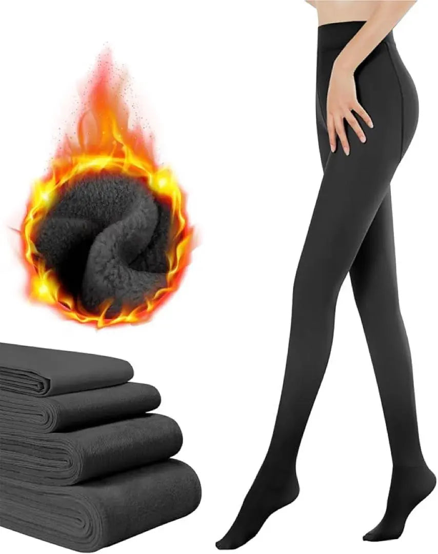 Extremely Warm ❤️Fleece-lined Tights, Compression Tights, Women's, Thick, Beautiful Legs, Beautiful Buttocks, Heat Retention, Black