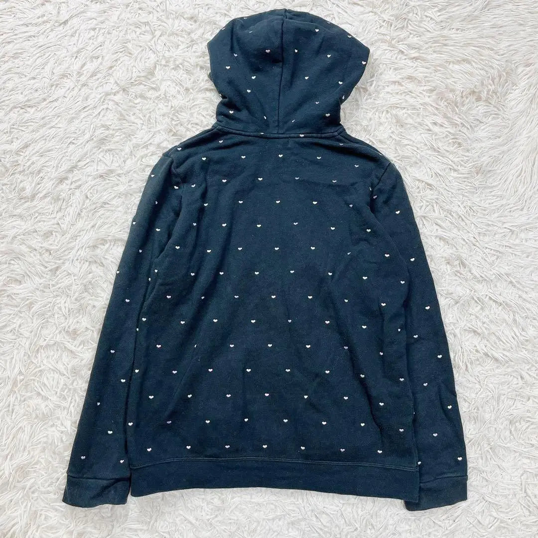 MILKFED Milk Fed Zip-up Hoodie All-over Pattern Heart Multicolor