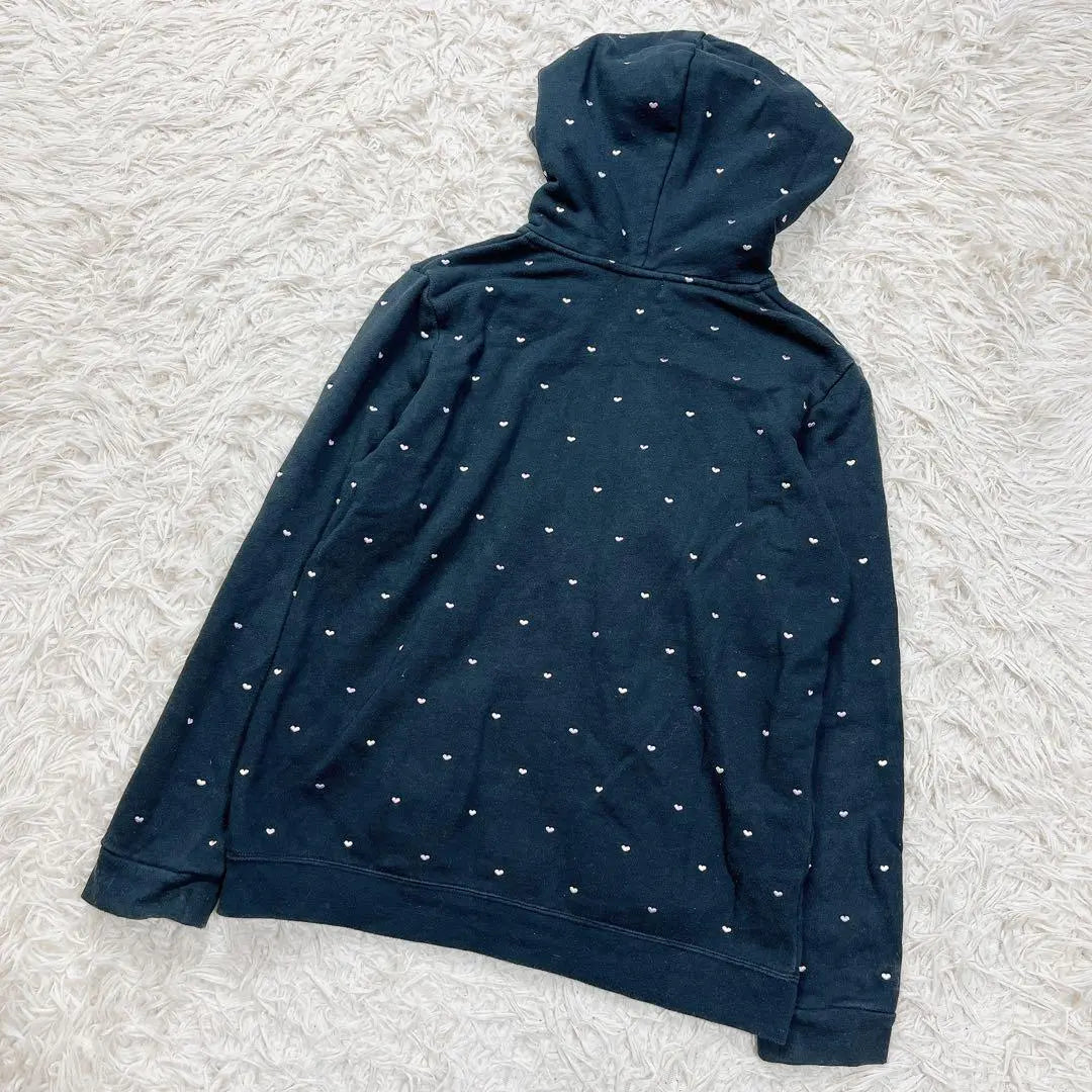 MILKFED Milk Fed Zip-up Hoodie All-over Pattern Heart Multicolor