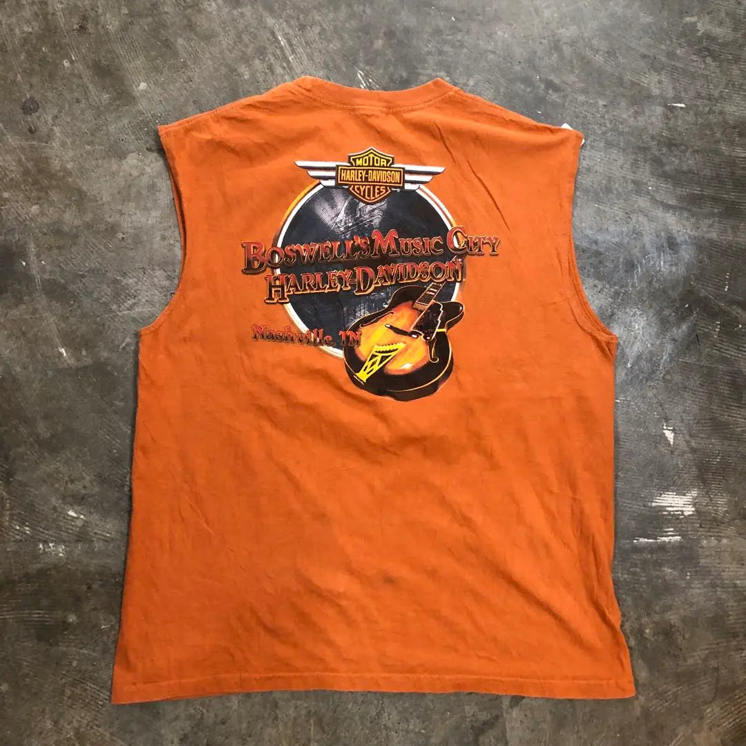 T3278 HARLEY-DAVIDSON Sleeveless American casual second-hand clothing