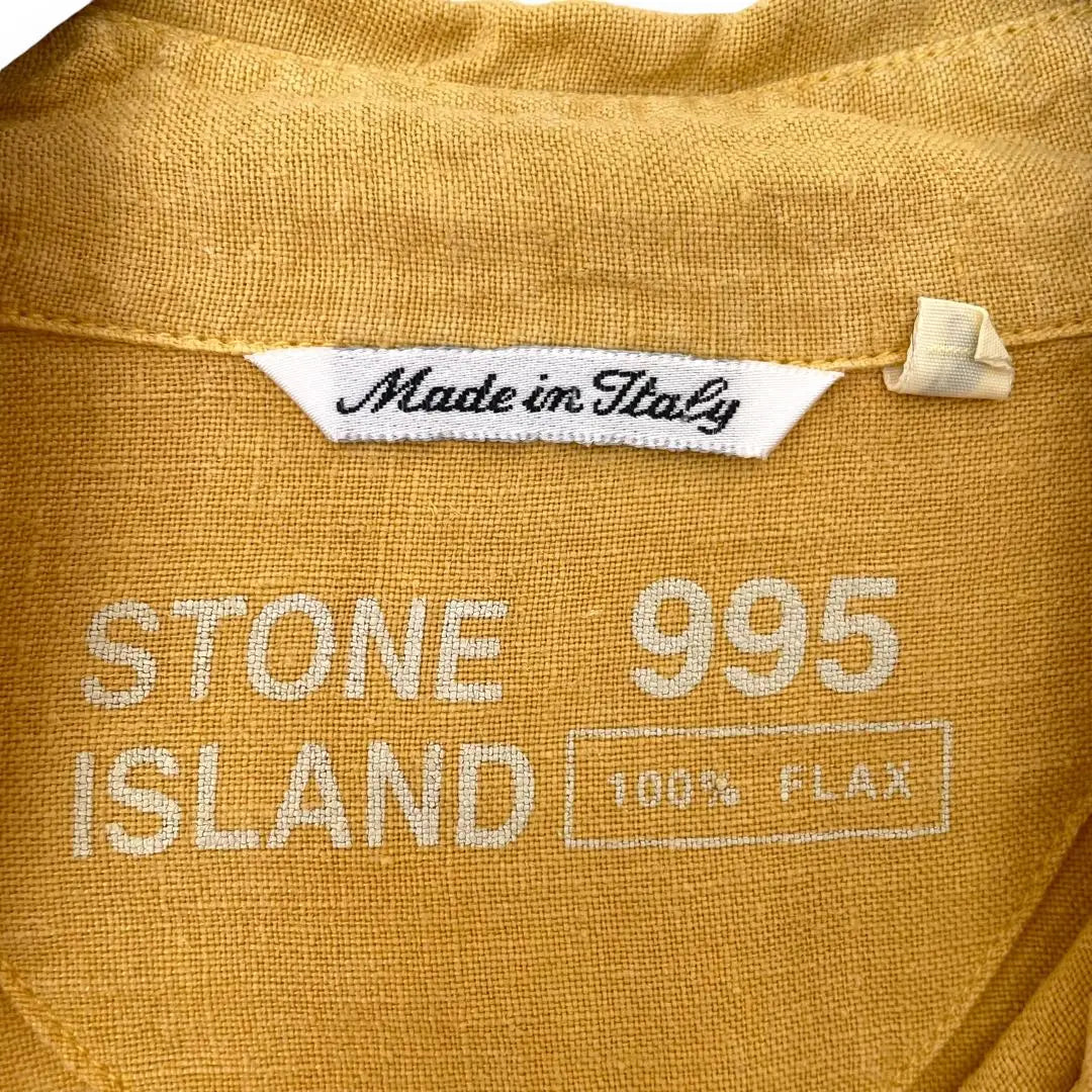 ✨STONE ISLAND MARINA [M] Manga larga, fabricado en Italia, 100% lino