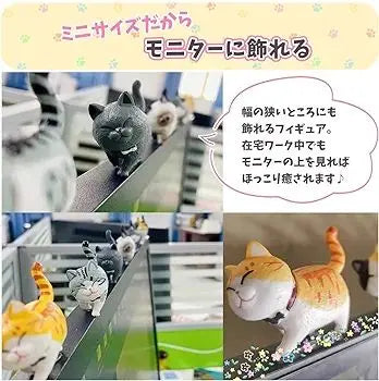 SALUDABLE Animal Figure Cat Capsule Toy Object Set of 9