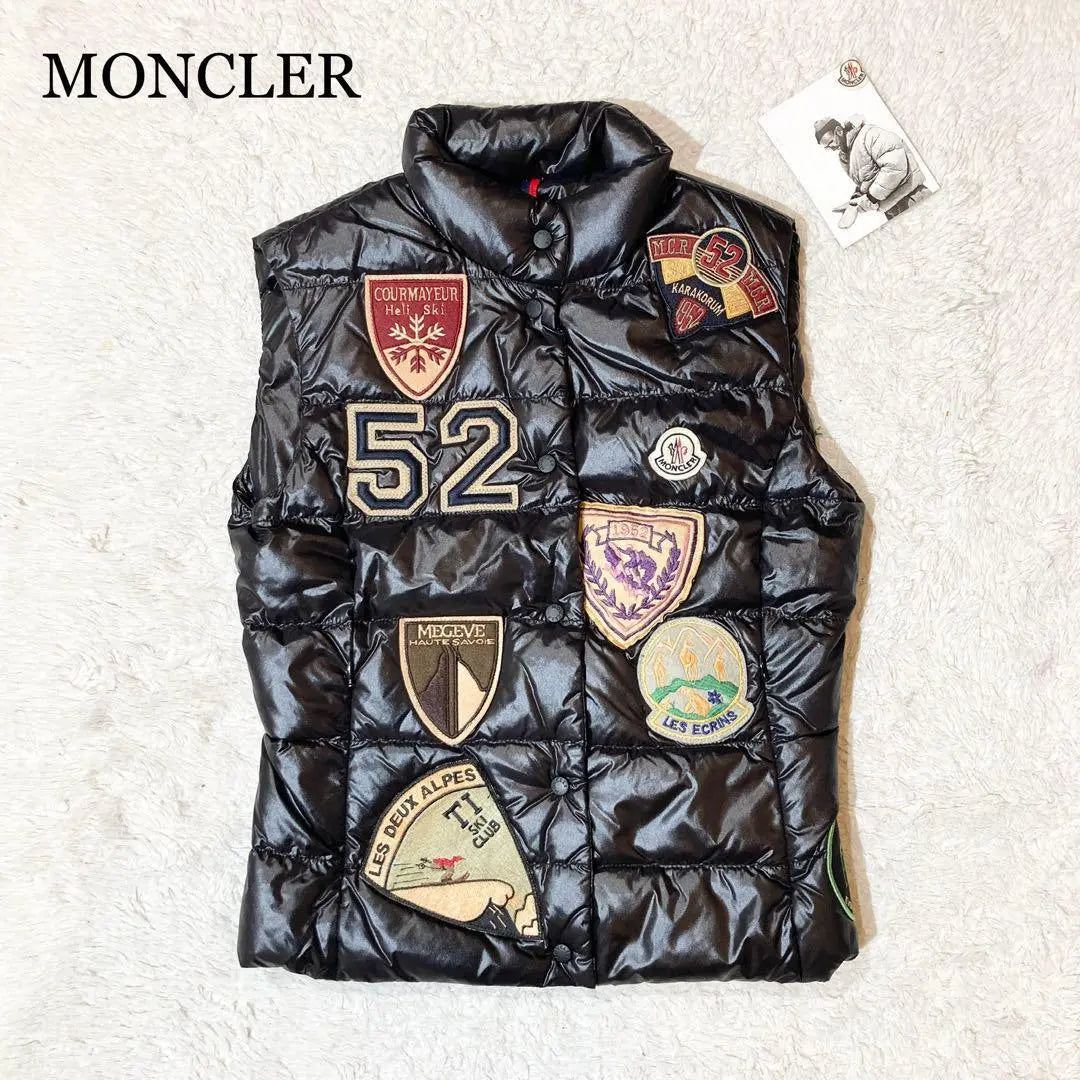 [Unused grade ☆ Rare] Moncler K2 special patch down vest Shiny