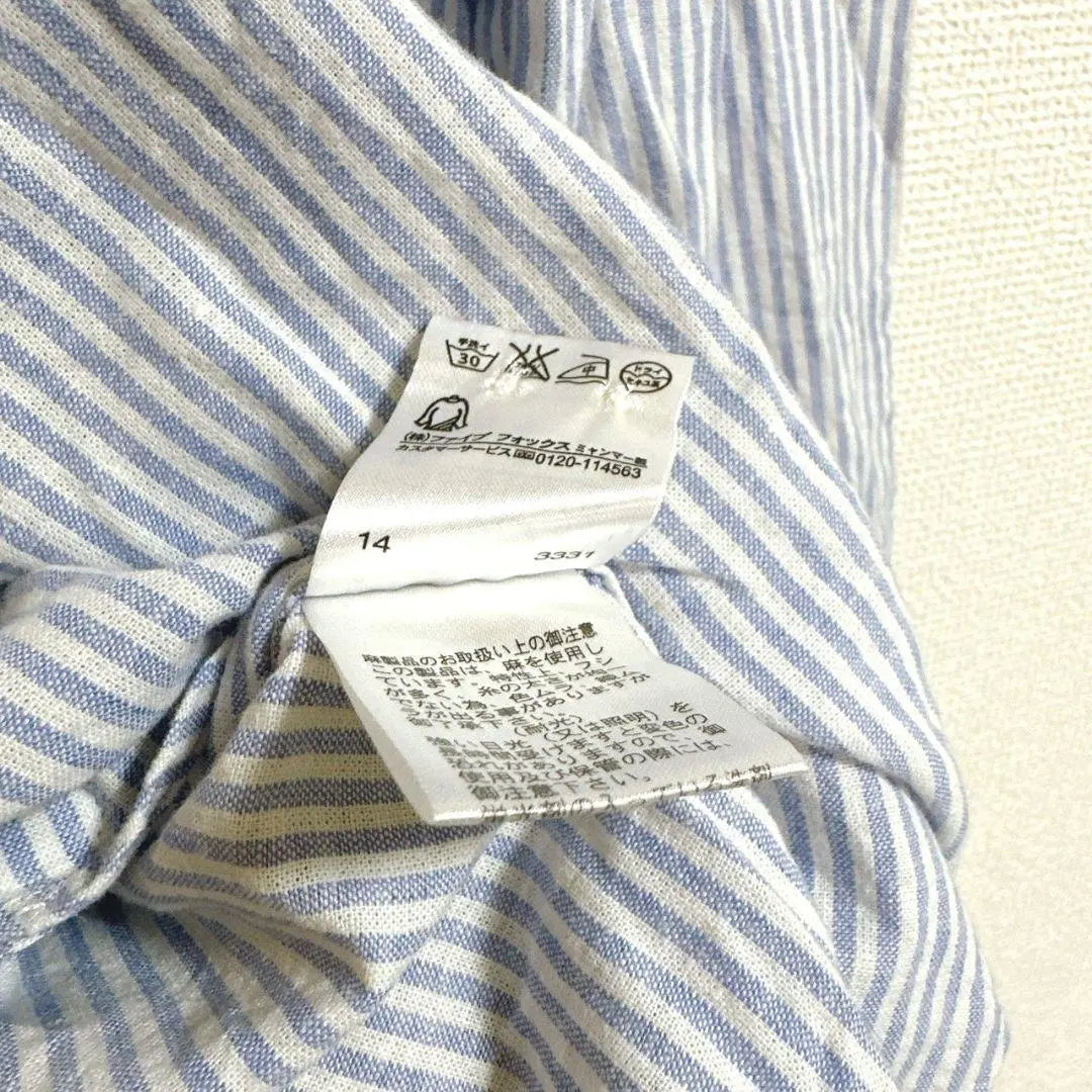 VG [M] Shirt, Dress Shirt, Striped Pattern, Paisley Pattern, Chest Pocket