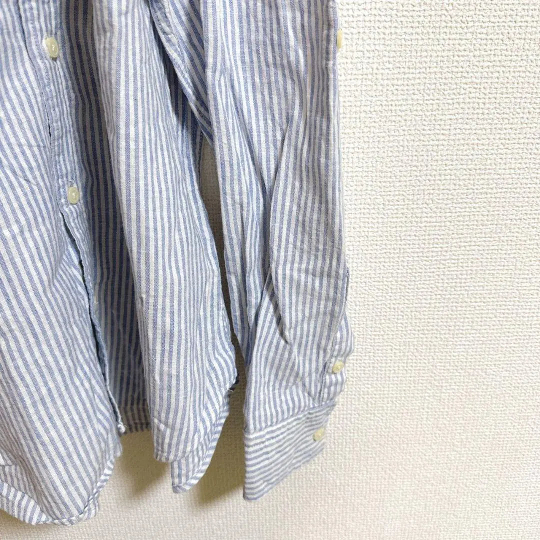 VG [M] Shirt, Dress Shirt, Striped Pattern, Paisley Pattern, Chest Pocket