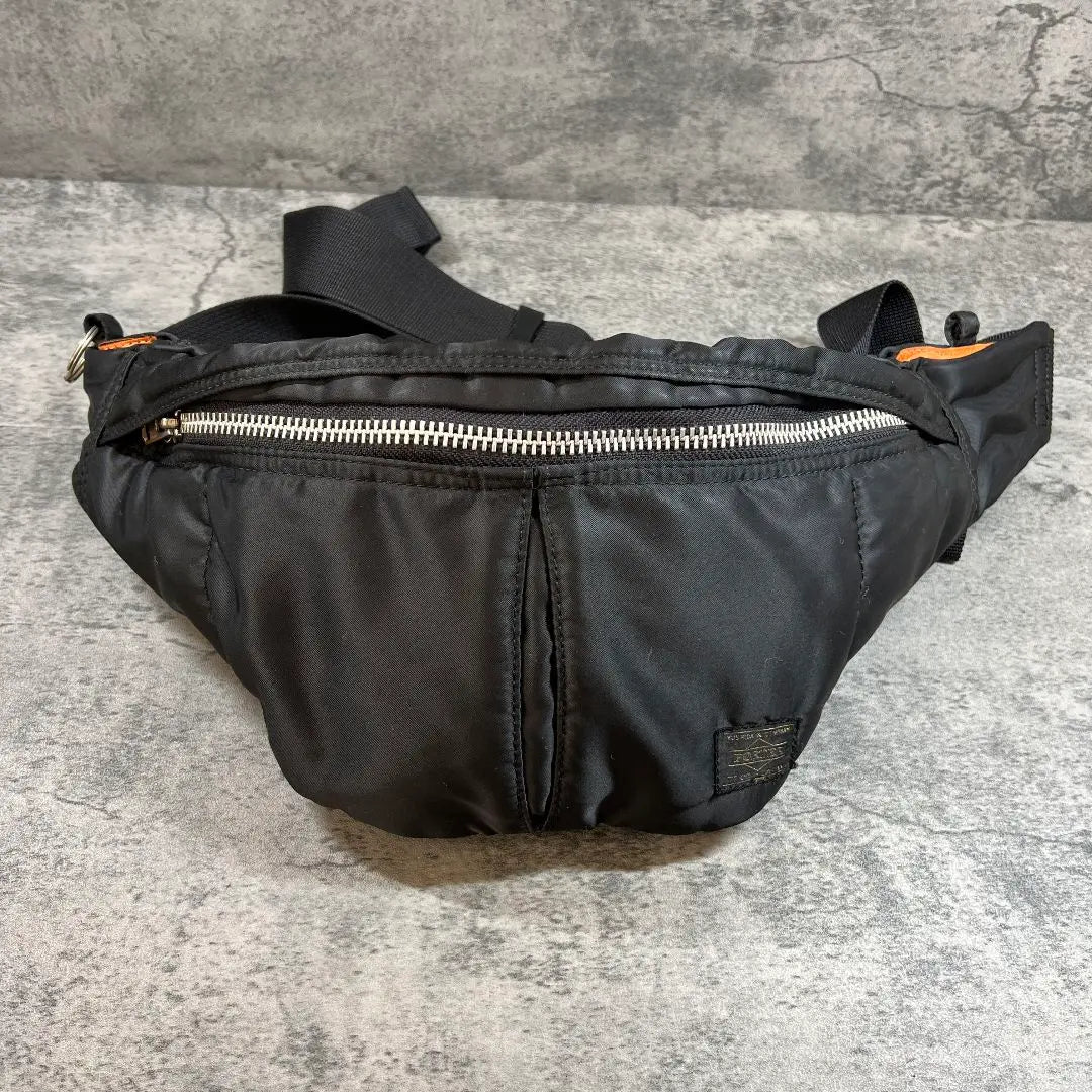 Good condition [Porter] Body bag Tanker Waist bag Black