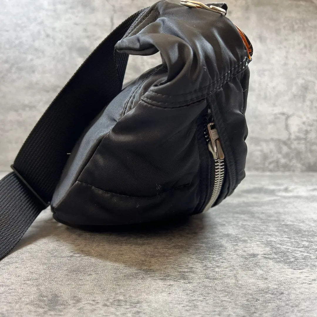 Good condition [Porter] Body bag Tanker Waist bag Black