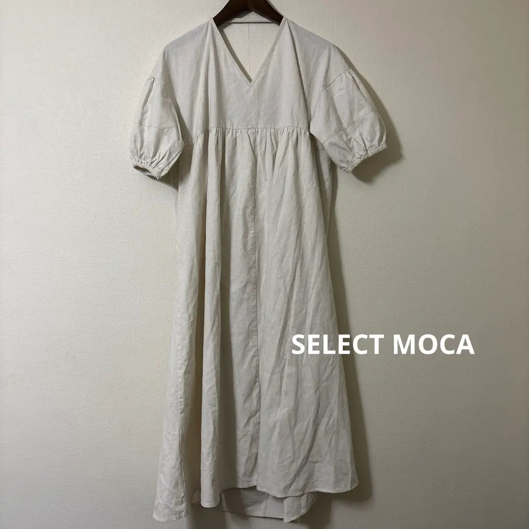 SELECT MOCA Short sleeve dress Linen blend Women's