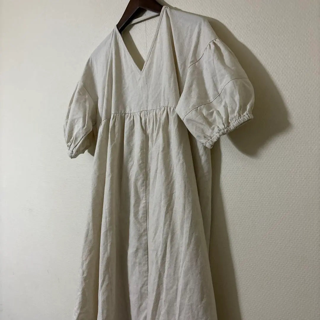 SELECT MOCA Short sleeve dress Linen blend Women's