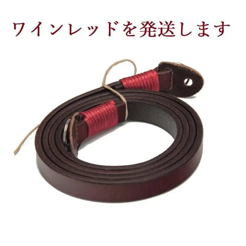 Camera strap, high-quality cowhide, genuine leather, leather, SLR, mirrorless, Zeku <D82>