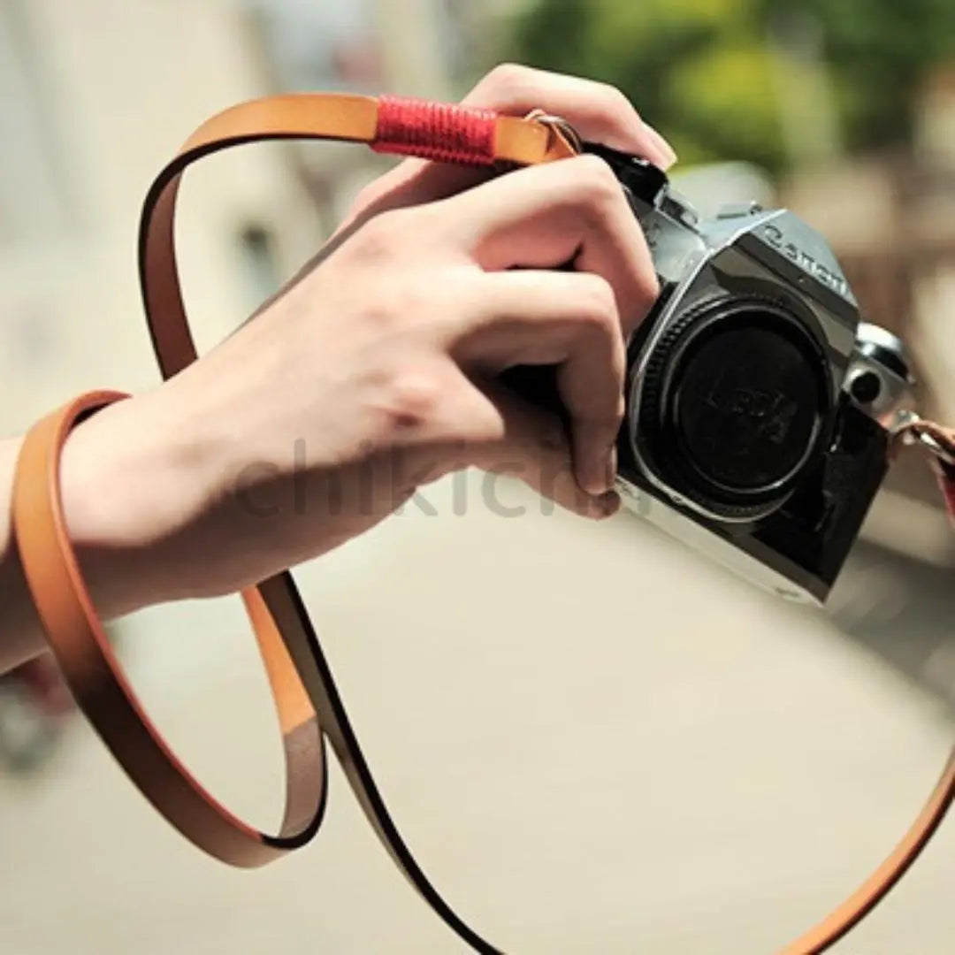 Camera strap, high-quality cowhide, genuine leather, leather, SLR, mirrorless, Zeku <D82>