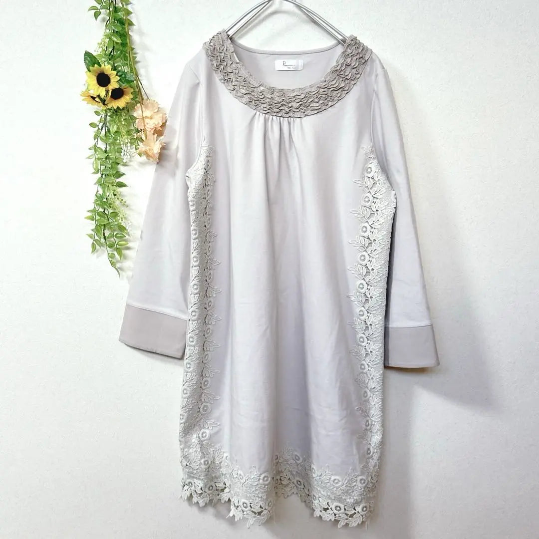 [c1881] Prosumer Women's Tunic Lace Long Sleeve | 【c1881】Prosumer レディース　チュニック　レース　長袖