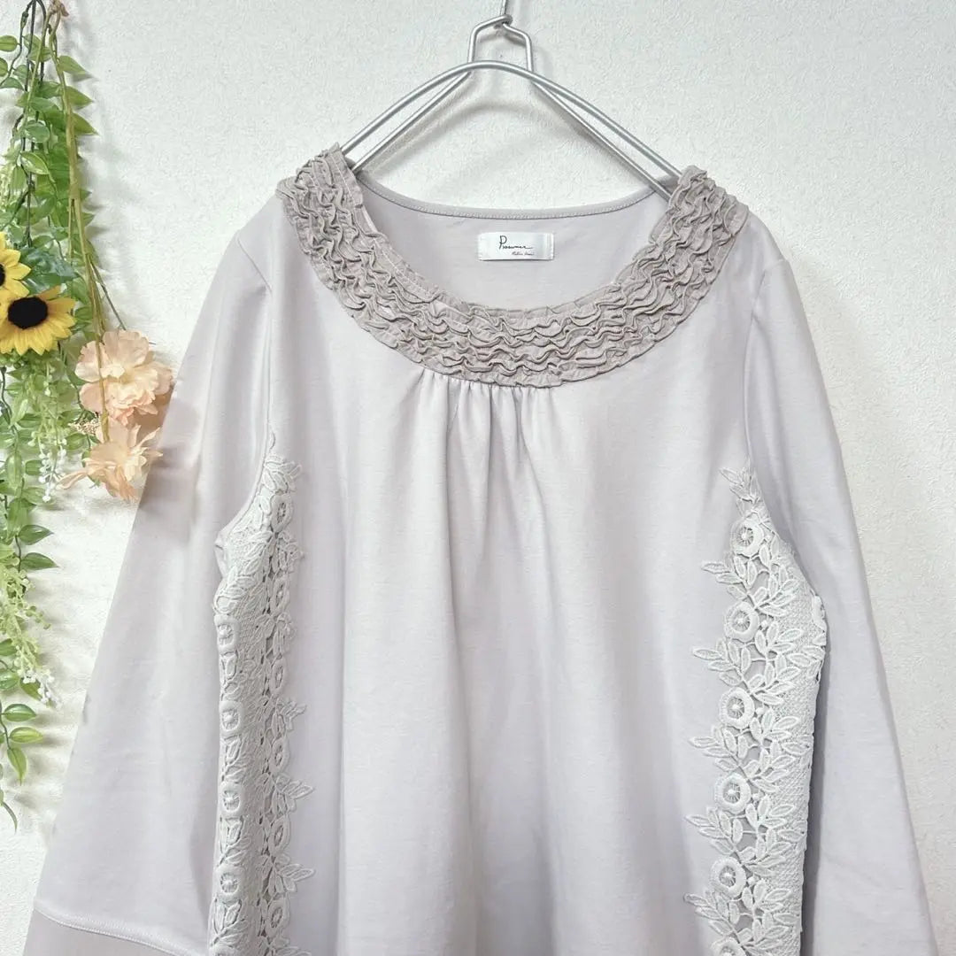 [c1881] Prosumer Women's Tunic Lace Long Sleeve | 【c1881】Prosumer レディース　チュニック　レース　長袖