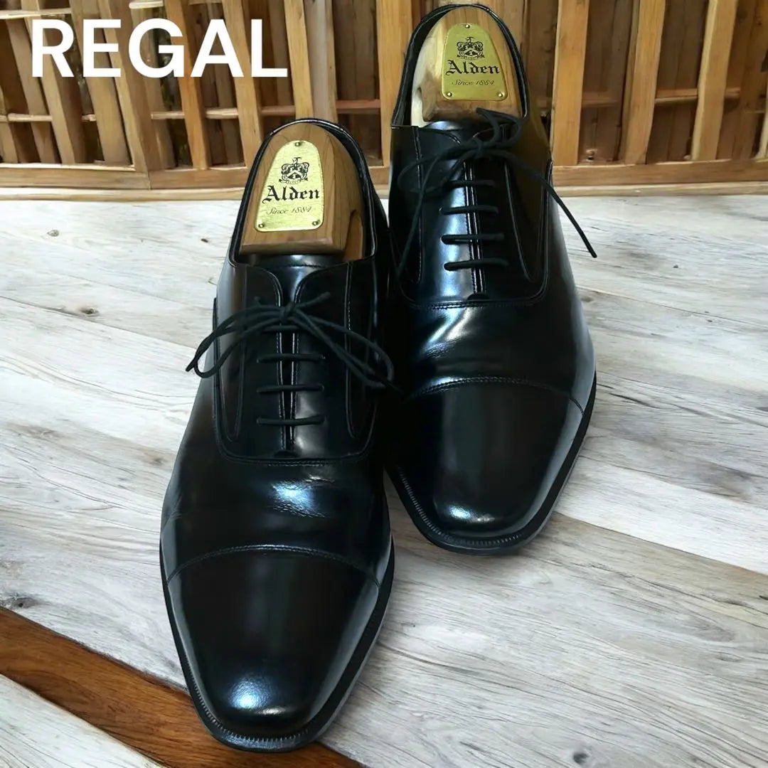 Buen estado Legal Punta recta Cap Toe Negro 725R 26