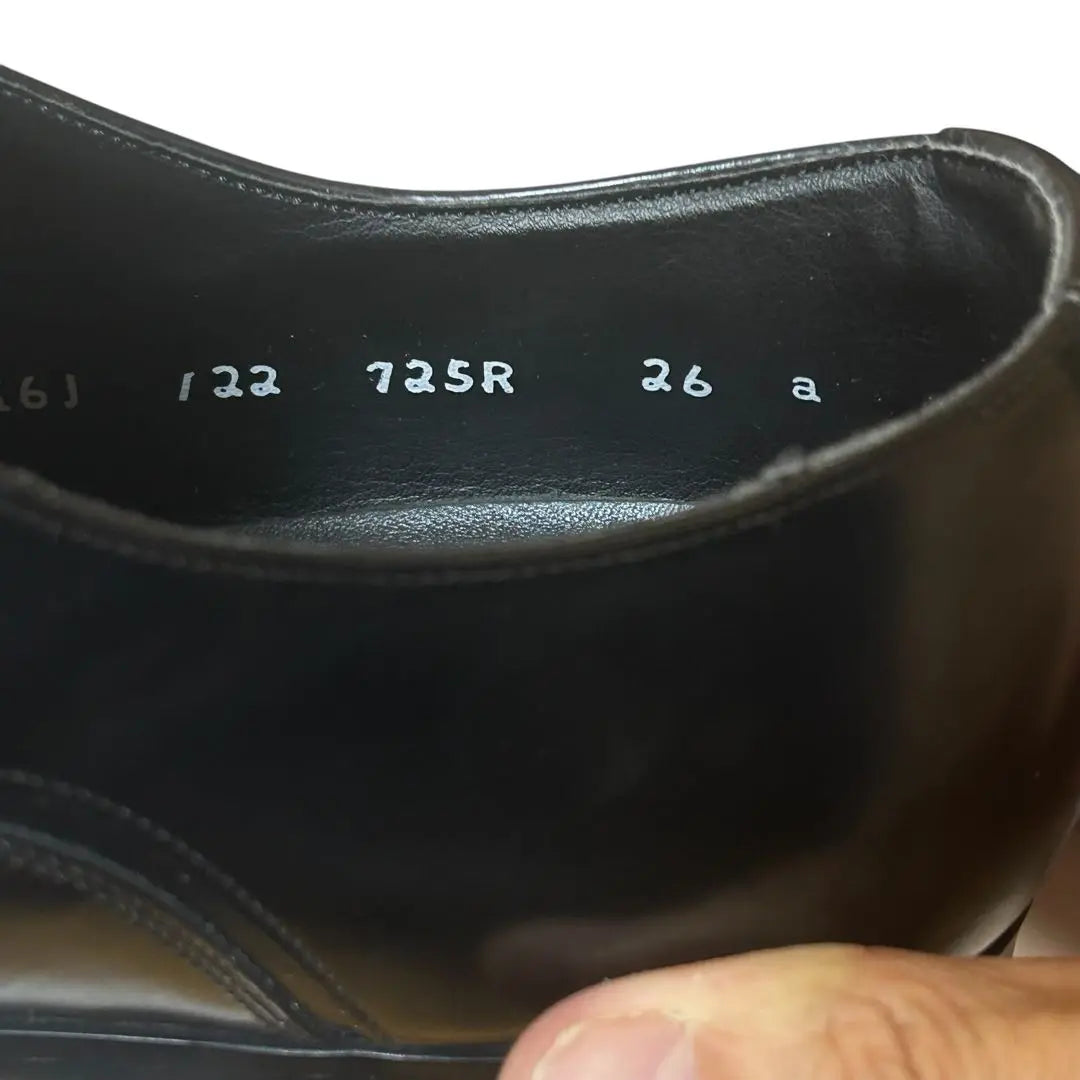 Good condition Legal Straight Tip Cap Toe Black 725R 26