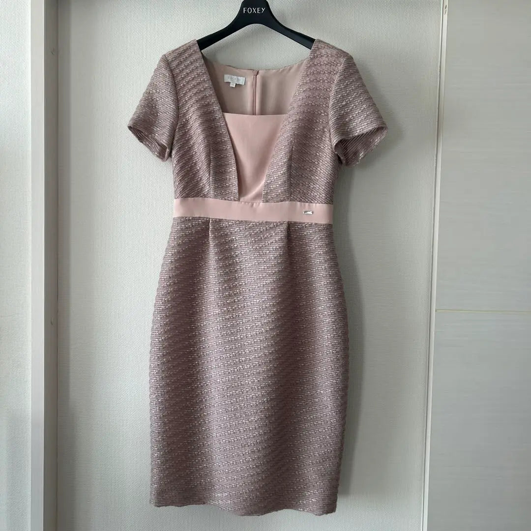 New Escada Sports Tweed Dress Pink Beige Escada 36 is No. 9