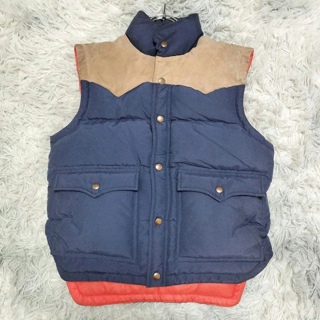 [Goldwin] Down vest (S) down 100% Vintage parchment | 【ゴールドウィン】ダウンベスト（S）ダウン100% ヴィンテージ 羊皮