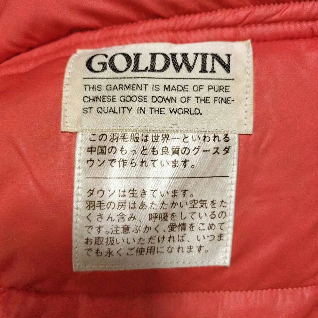 [Goldwin] Down vest (S) down 100% Vintage parchment | 【ゴールドウィン】ダウンベスト（S）ダウン100% ヴィンテージ 羊皮