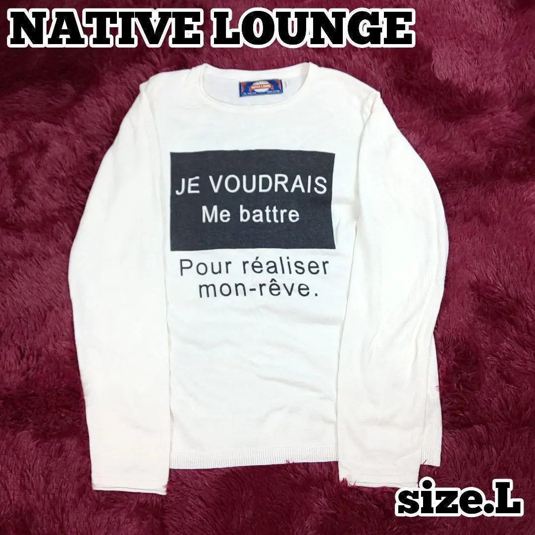 NATIVE LOUNGE Native Lounge Long Sleeve Top White Logo