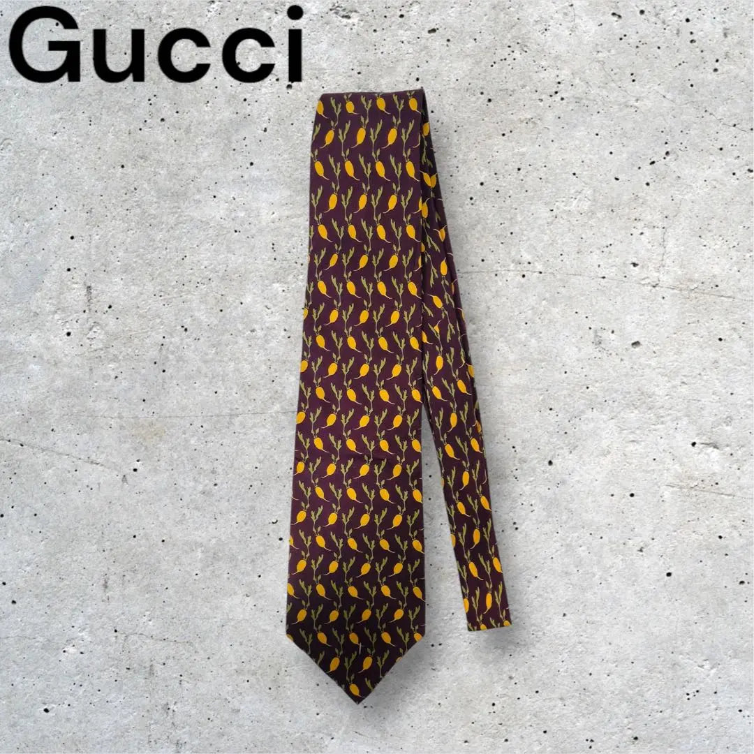 [Popular] Gucci Vegetable Pattern Tie