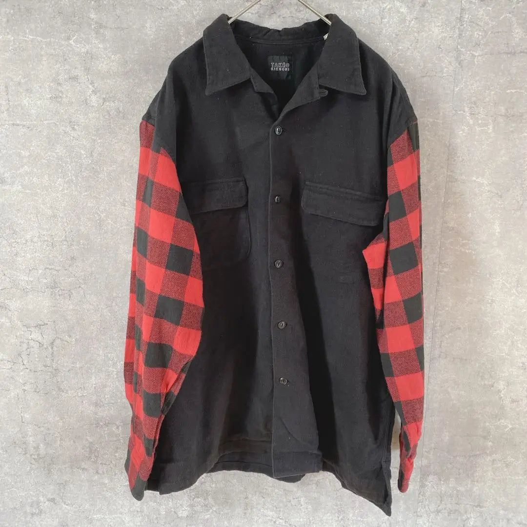 TAKEO KIKUCHI Cotton Long Sleeve Switching Check shirt 3 A1