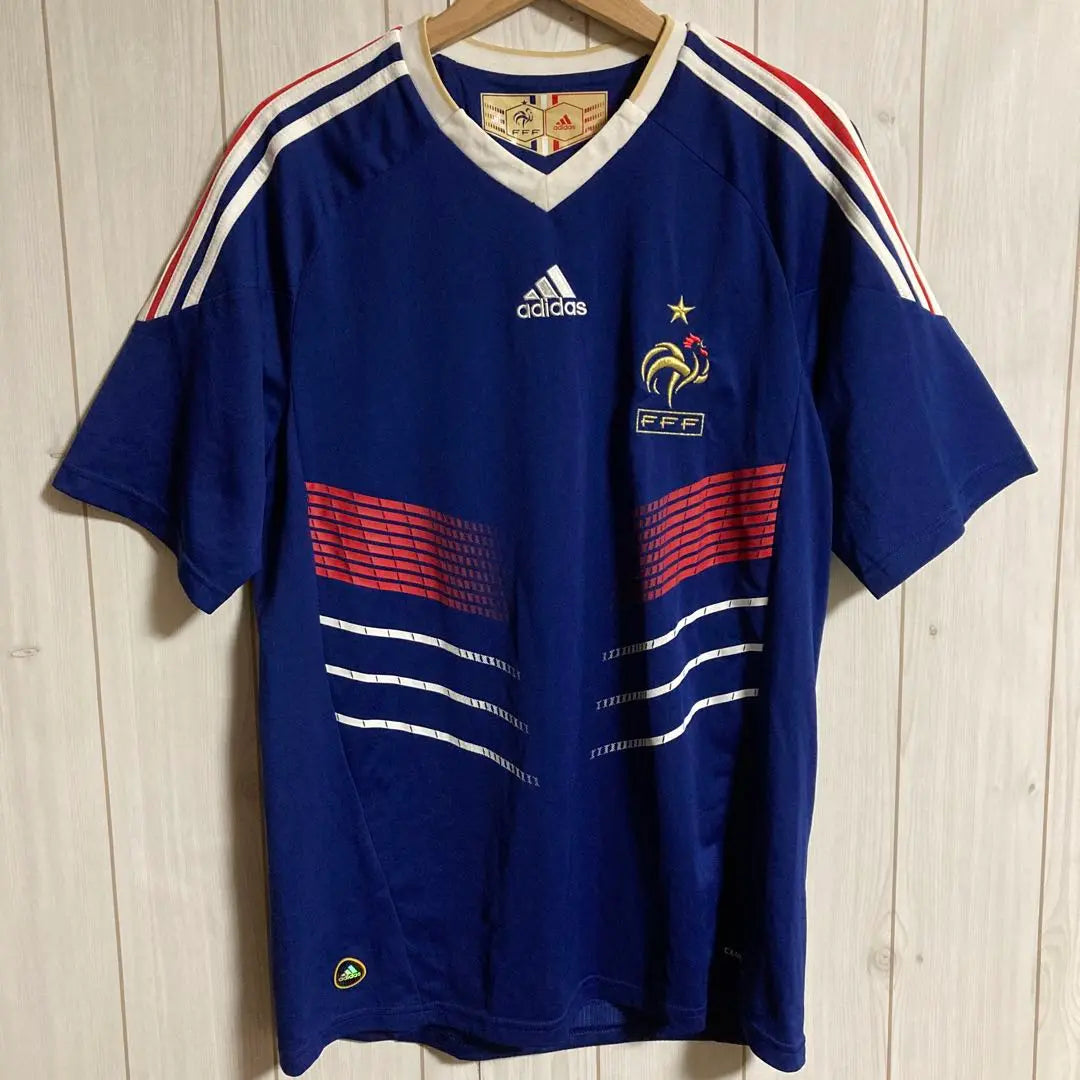 2010 W Cup France national team adidas soccer uniform game shirt