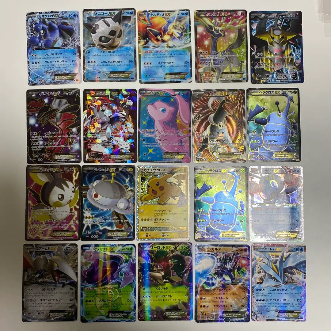 Pokemon Cards Bulk Sale 20 Pieces Set Promo EX Groudon Pikachu