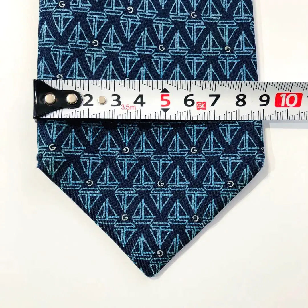 GUCCI tie motif pattern navy