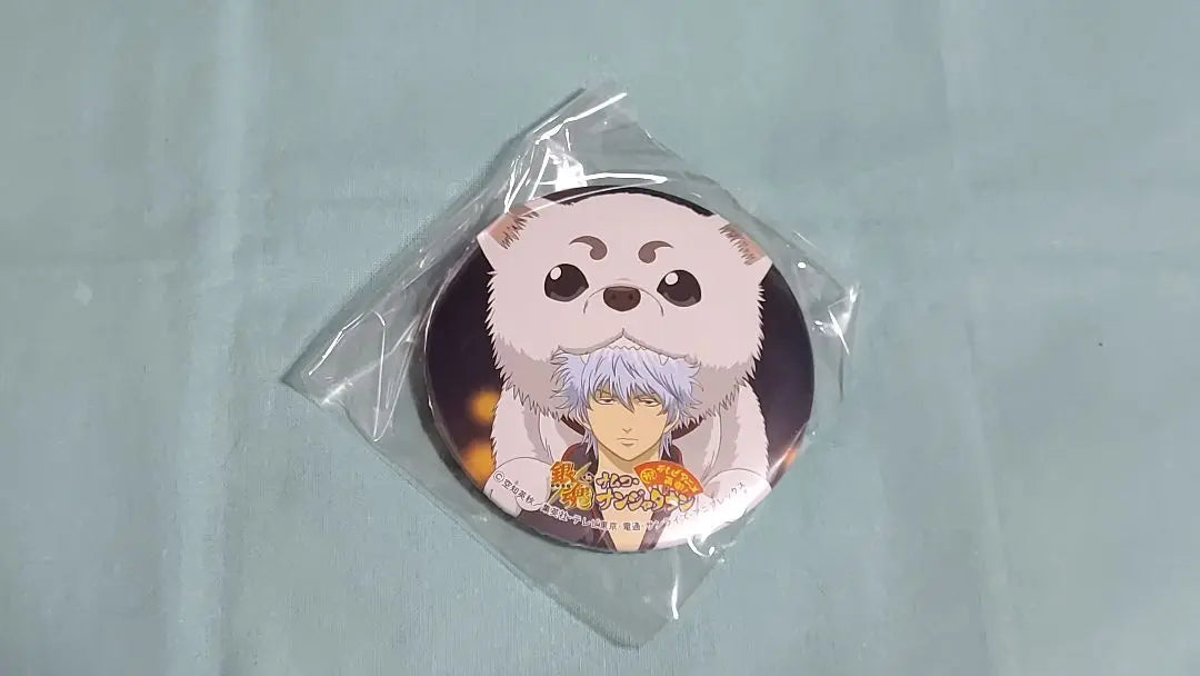 Gintoki Nanja Town Can Badge Gintoki & Sadaharu